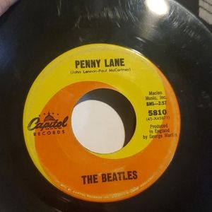 The Beatles Capital Records Penny Lane vinyl 45 lp